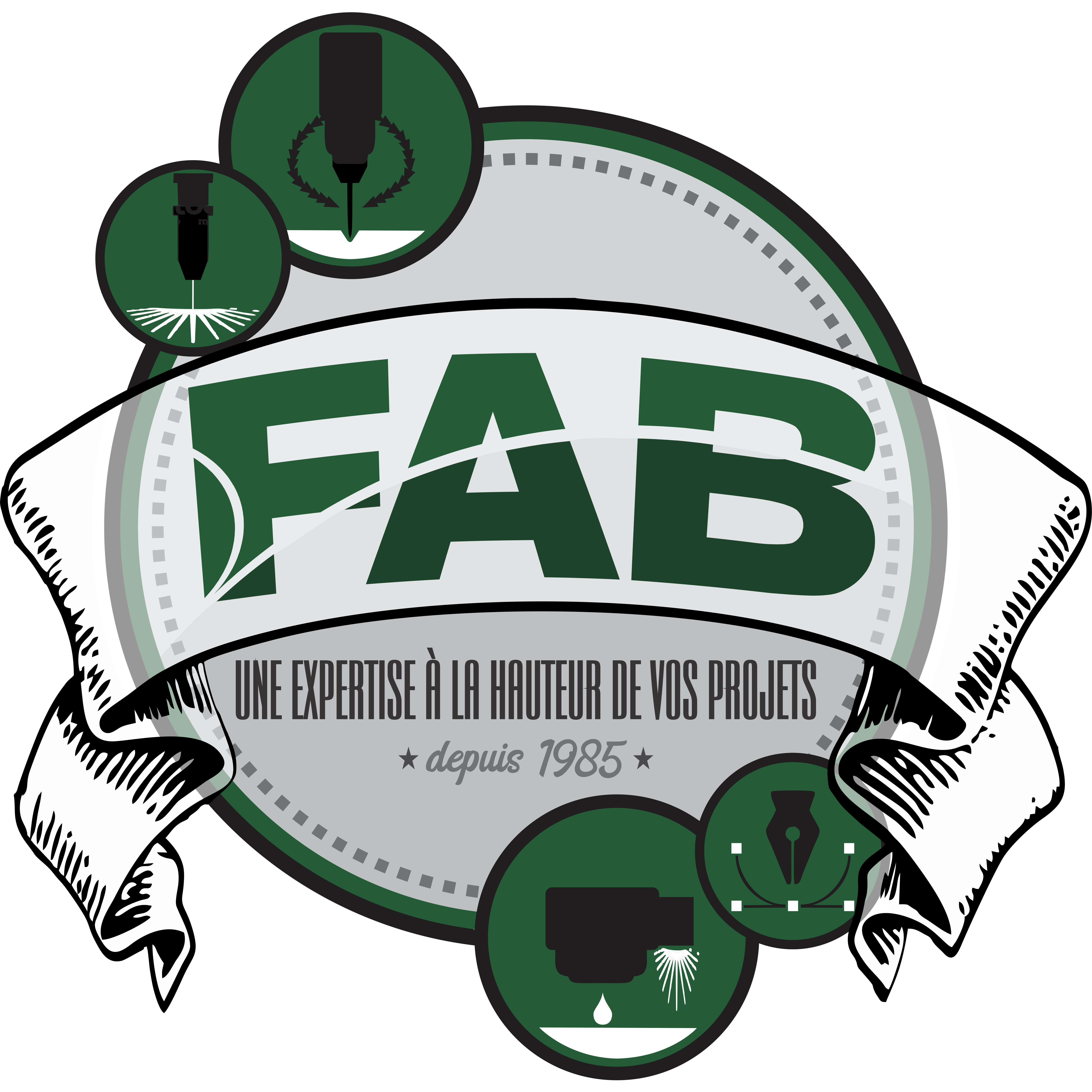 Logo Découpage FAB 1985-2020